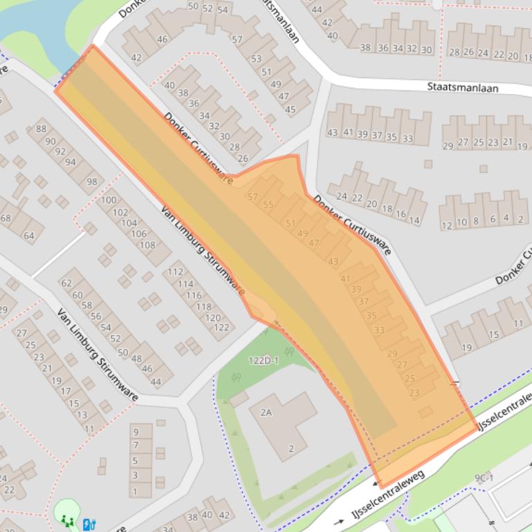 Kaart van postcodegebied 8014TK.