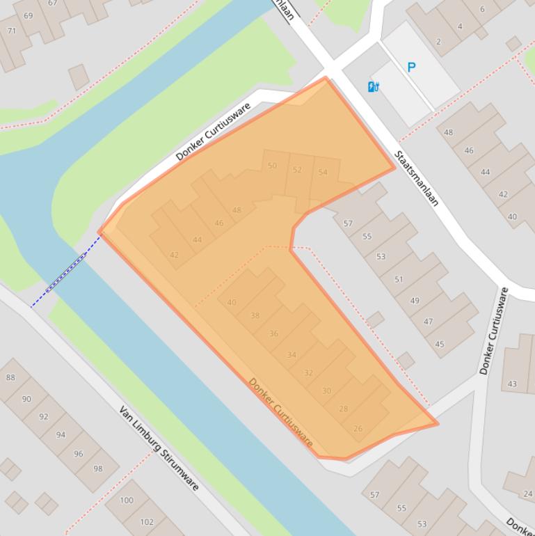 Kaart van postcodegebied 8014TM.