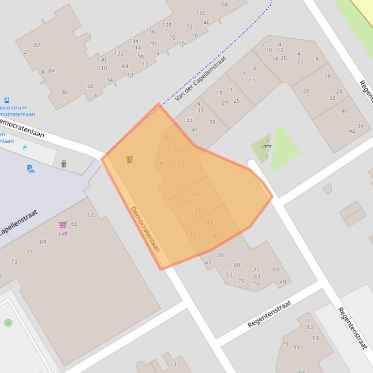 Kaart van postcodegebied 8014VD.