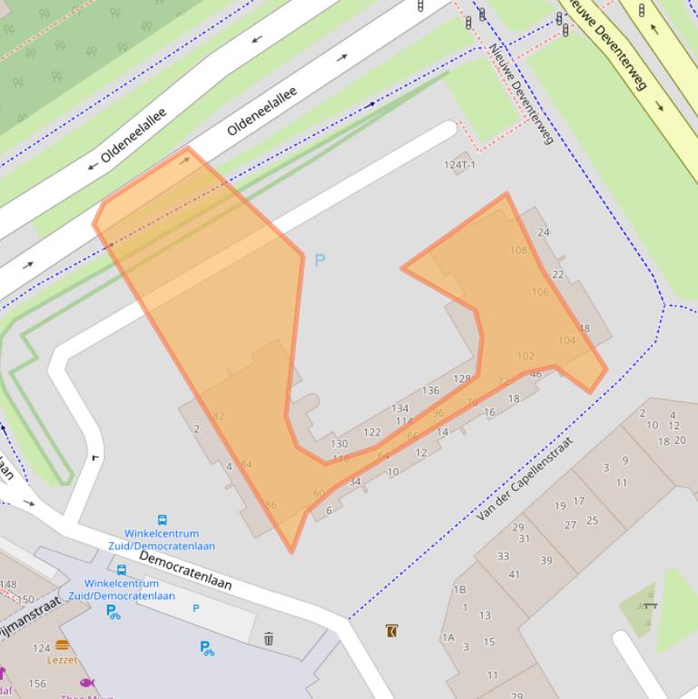 Kaart van postcodegebied 8014VR.