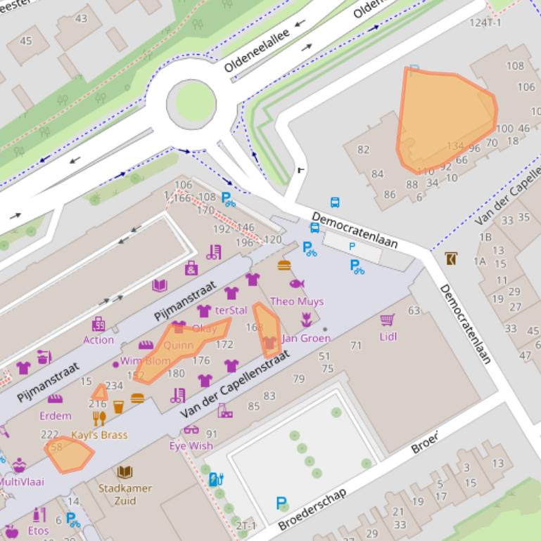 Kaart van postcodegebied 8014VS.