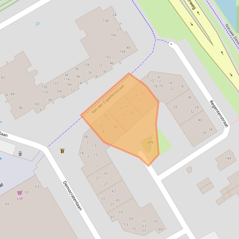 Kaart van postcodegebied 8014VT.