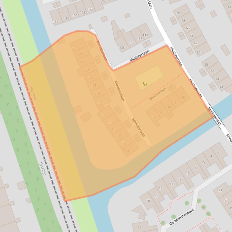 Kaart van postcodegebied 8014WD.