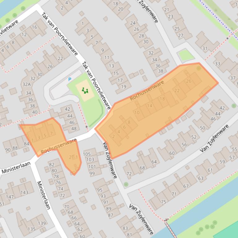 Kaart van postcodegebied 8014WS.