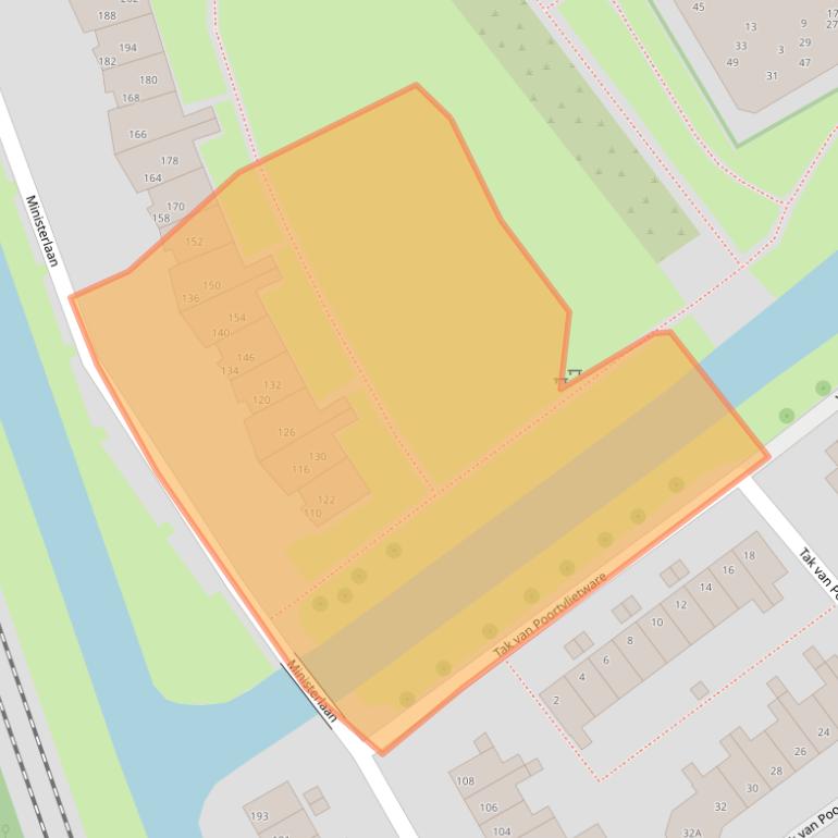 Kaart van postcodegebied 8014XJ.