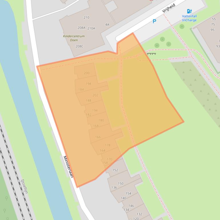 Kaart van postcodegebied 8014XK.