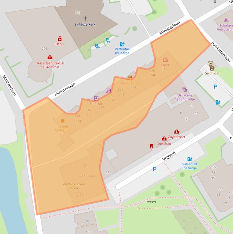 Kaart van postcodegebied 8014XL.