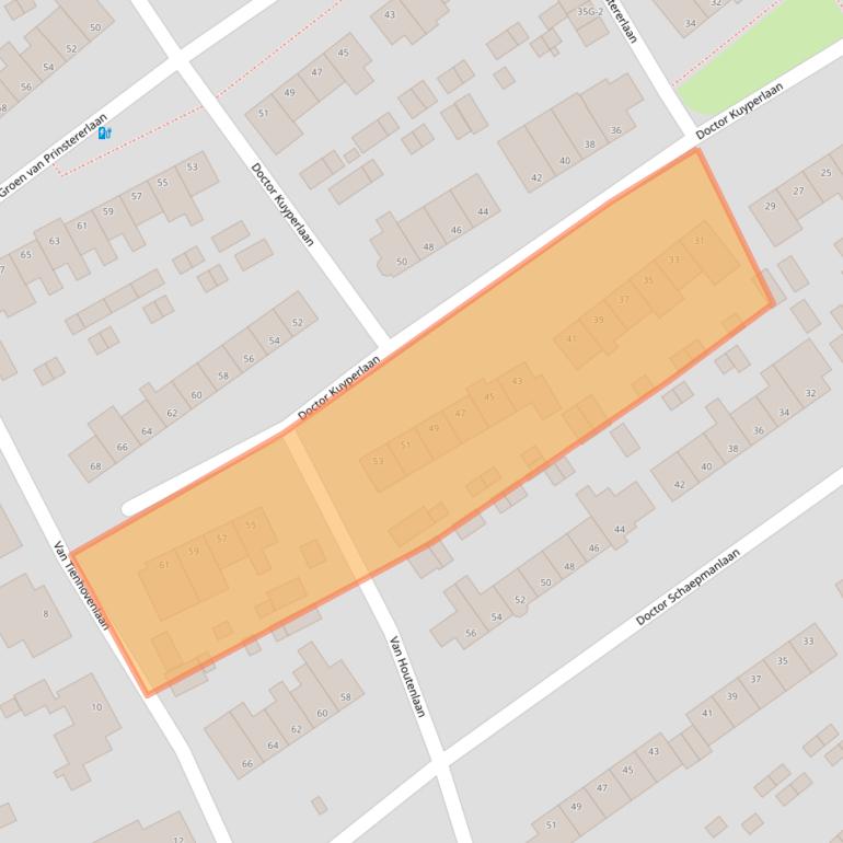 Kaart van postcodegebied 8014ZD.