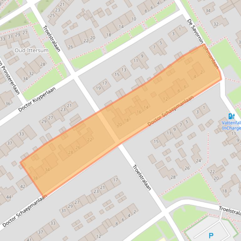 Kaart van postcodegebied 8014ZK.