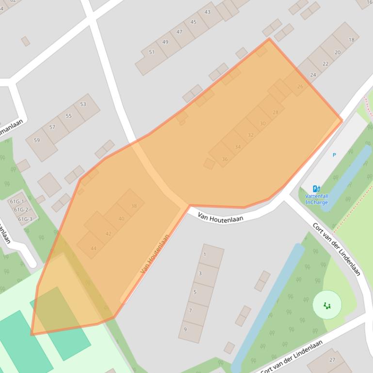 Kaart van postcodegebied 8014ZP.