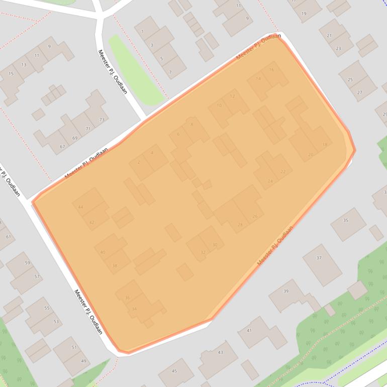 Kaart van postcodegebied 8014ZT.