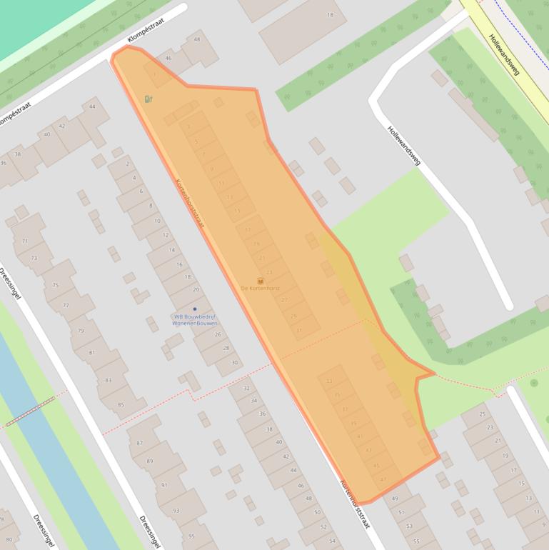 Kaart van postcodegebied 8015BW.
