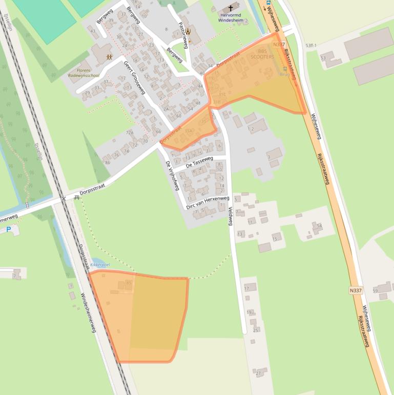 Kaart van postcodegebied 8015PH.