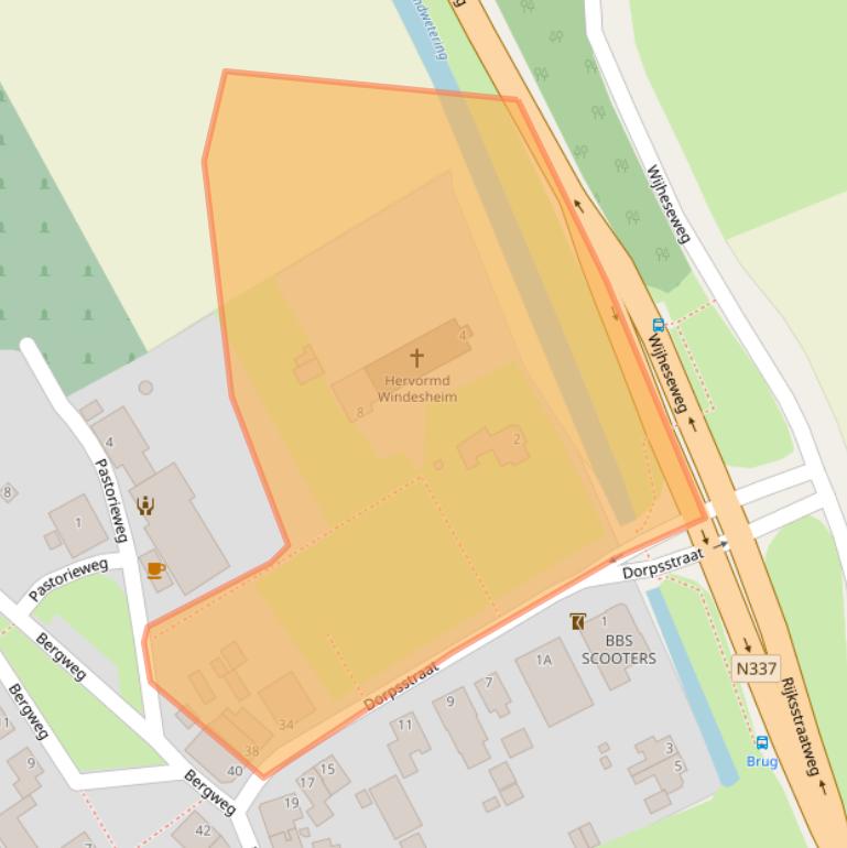 Kaart van postcodegebied 8015PJ.