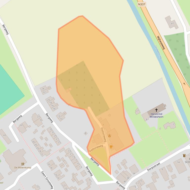 Kaart van postcodegebied 8015PK.