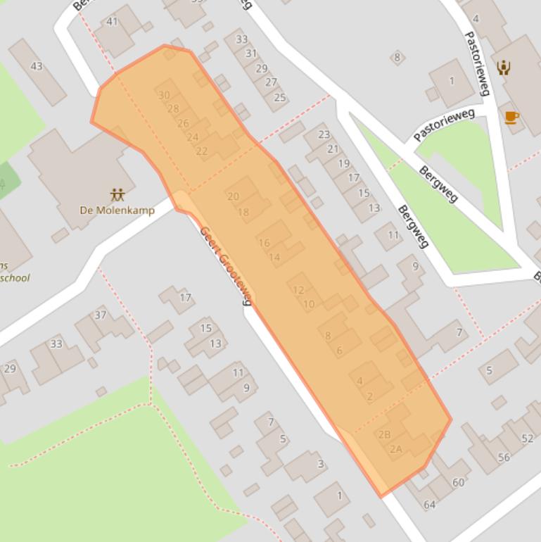 Kaart van postcodegebied 8015PN.