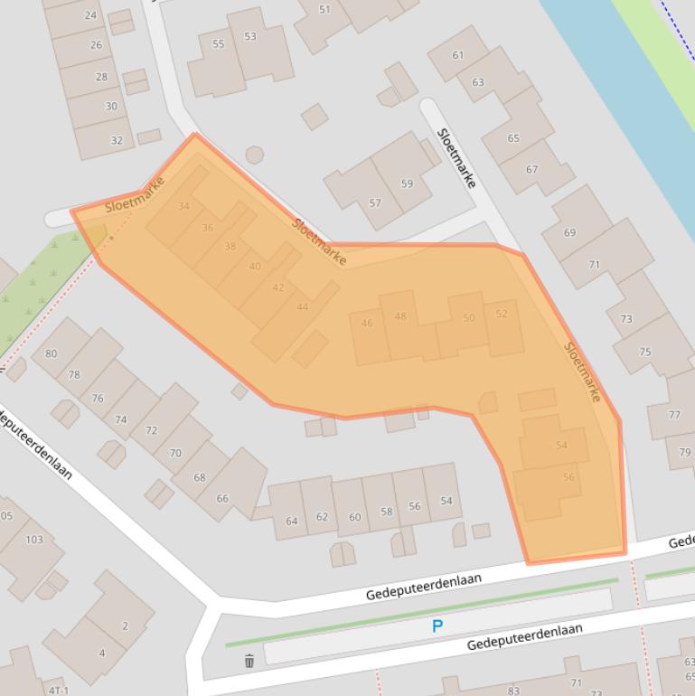 Kaart van postcodegebied 8016CH.