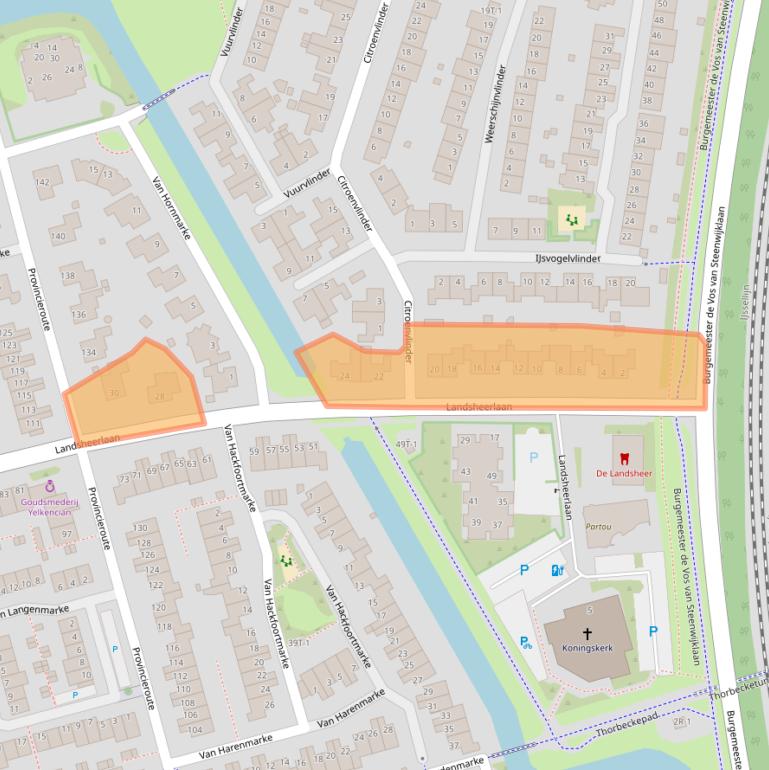 Kaart van postcodegebied 8016ES.