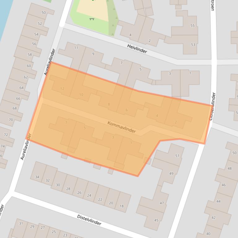 Kaart van postcodegebied 8016HH.