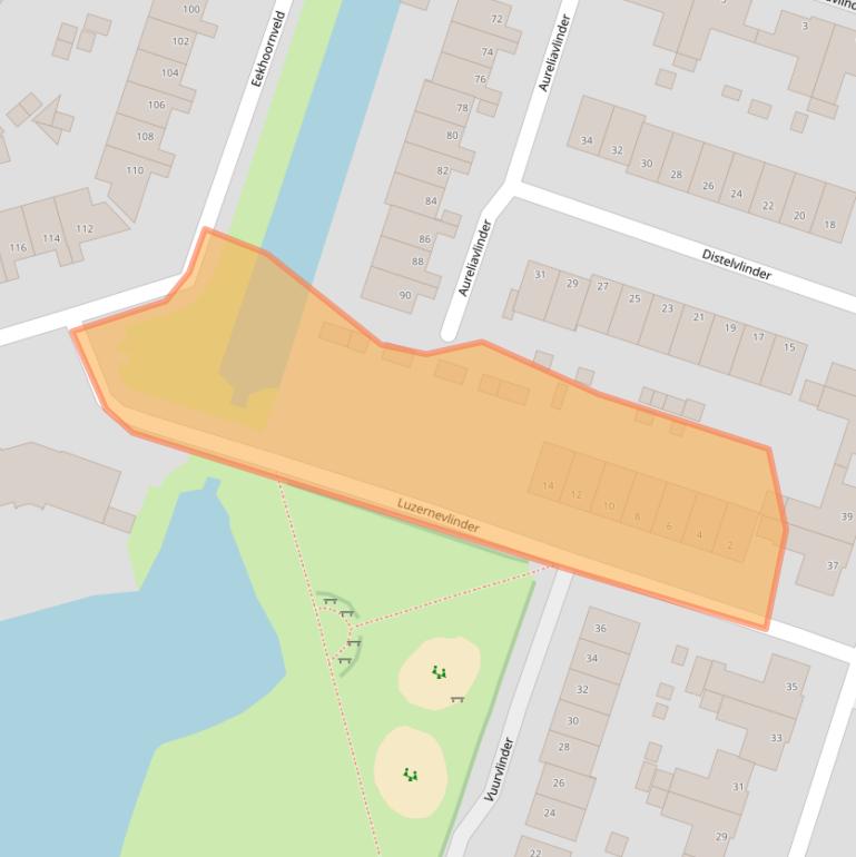 Kaart van postcodegebied 8016HL.