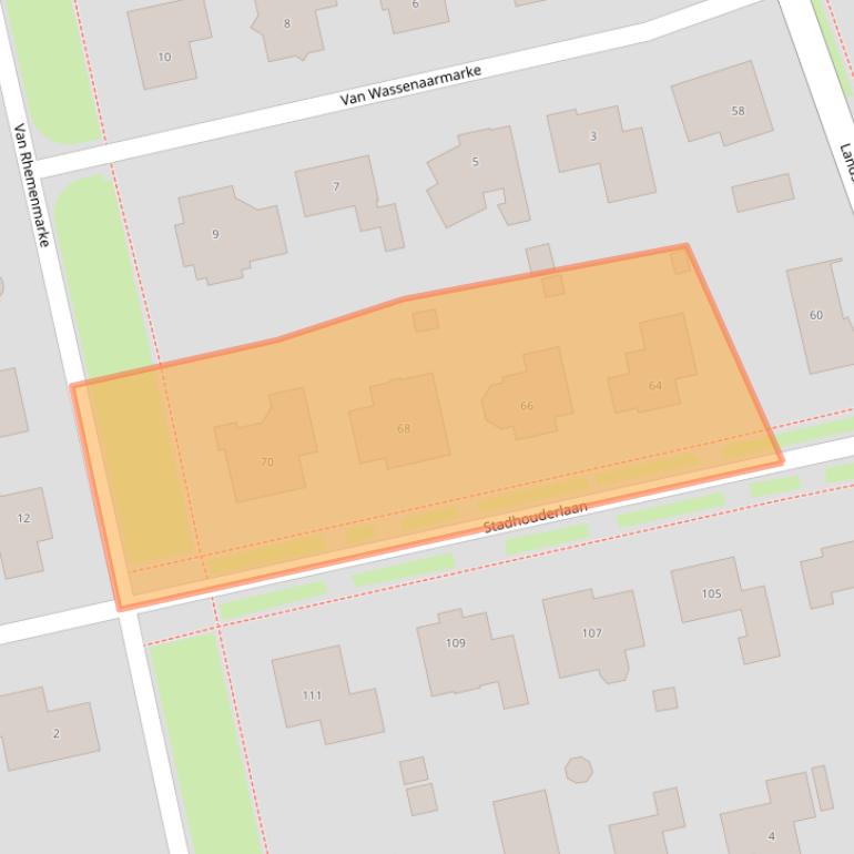 Kaart van postcodegebied 8016KB.