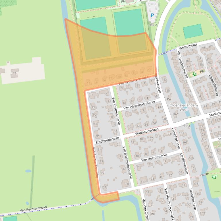 Kaart van postcodegebied 8016KE.
