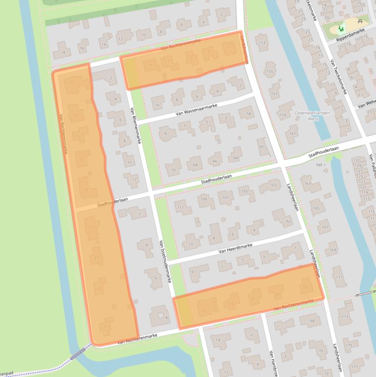 Kaart van postcodegebied 8016KG.