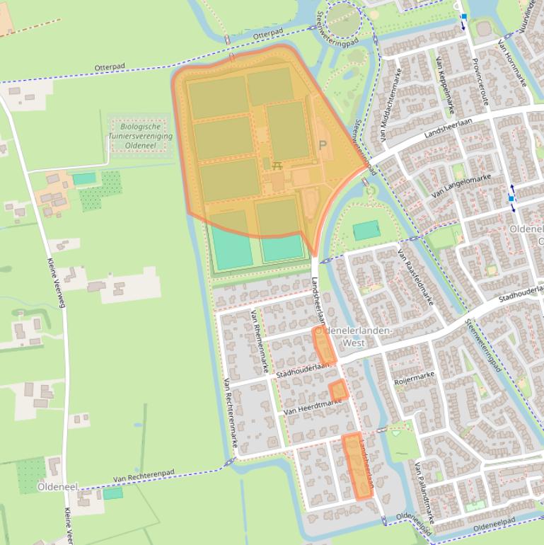 Kaart van postcodegebied 8016KH.