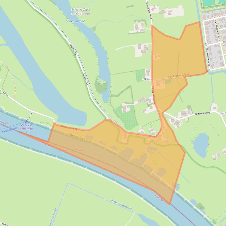 Kaart van postcodegebied 8016PA.