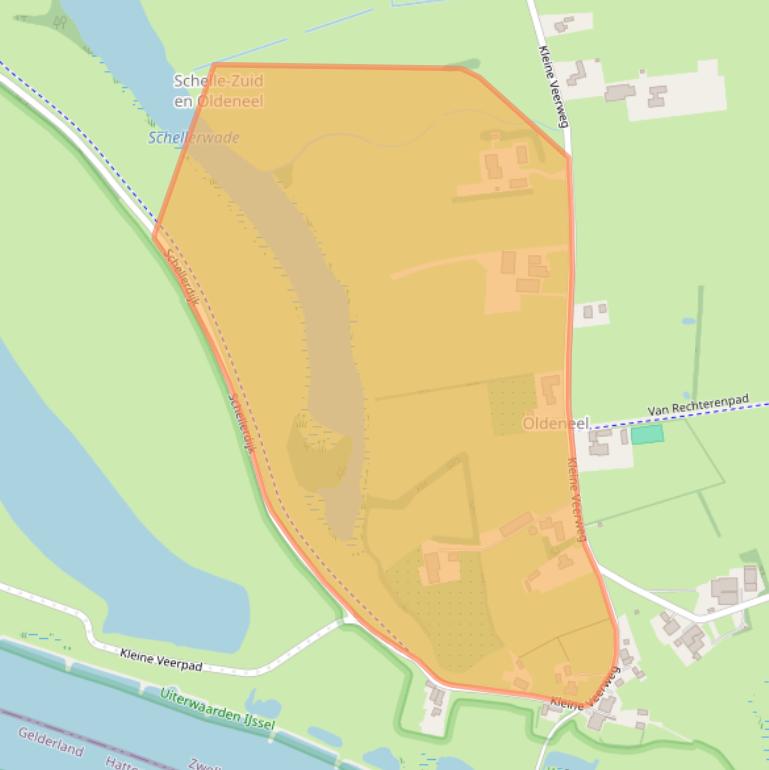 Kaart van postcodegebied 8016PB.