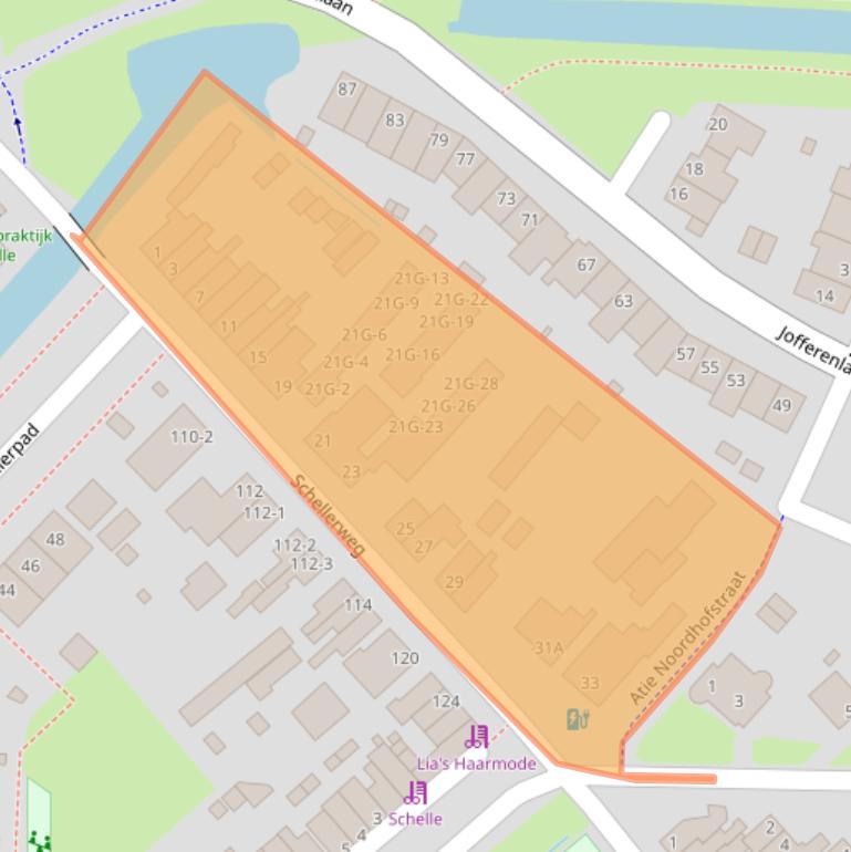 Kaart van postcodegebied 8017AE.