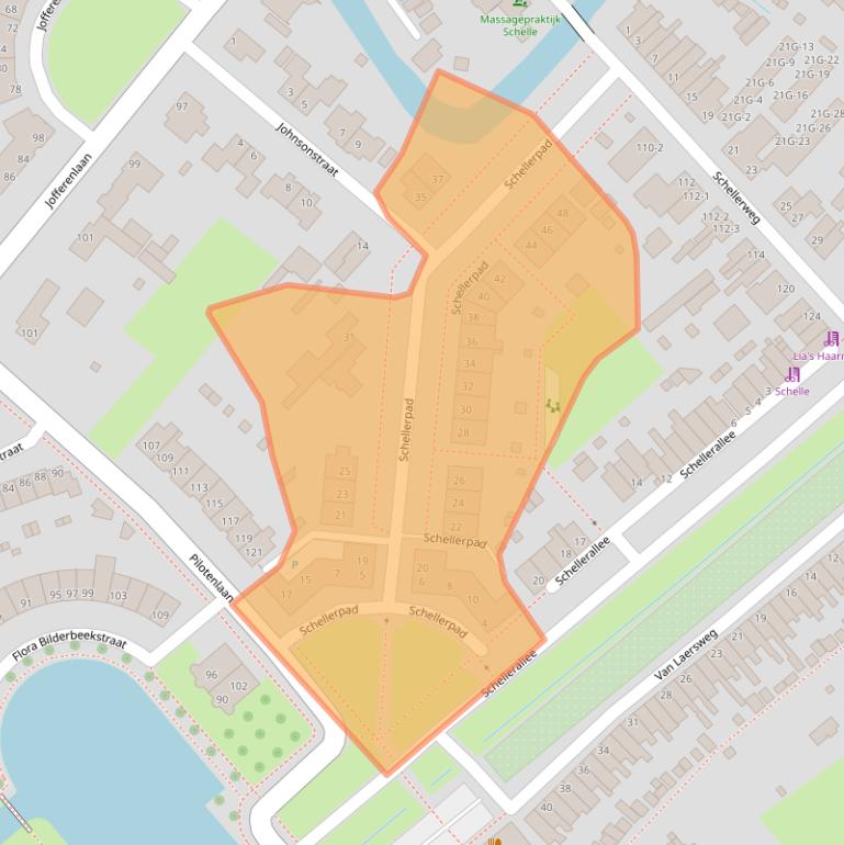 Kaart van postcodegebied 8017AM.