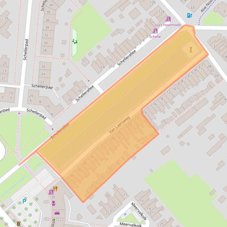 Kaart van postcodegebied 8017AR.