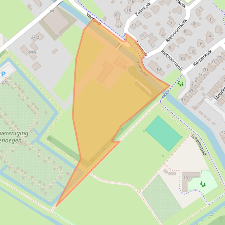 Kaart van postcodegebied 8017BK.