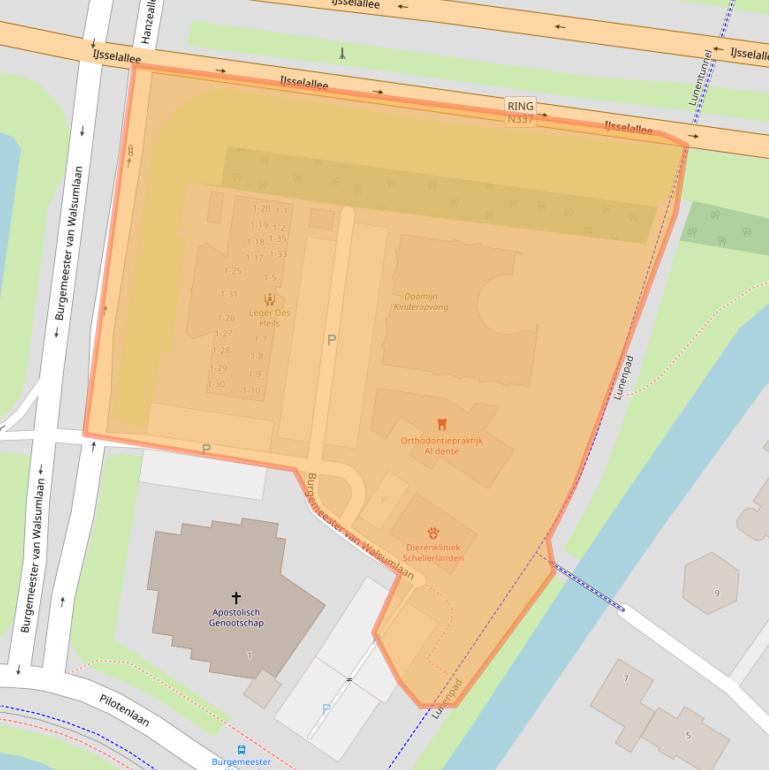 Kaart van postcodegebied 8017CC.