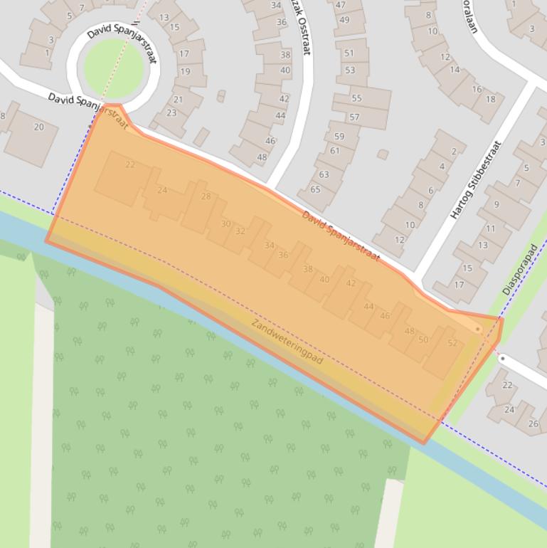 Kaart van postcodegebied 8017DE.