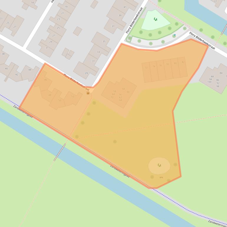 Kaart van postcodegebied 8017DN.