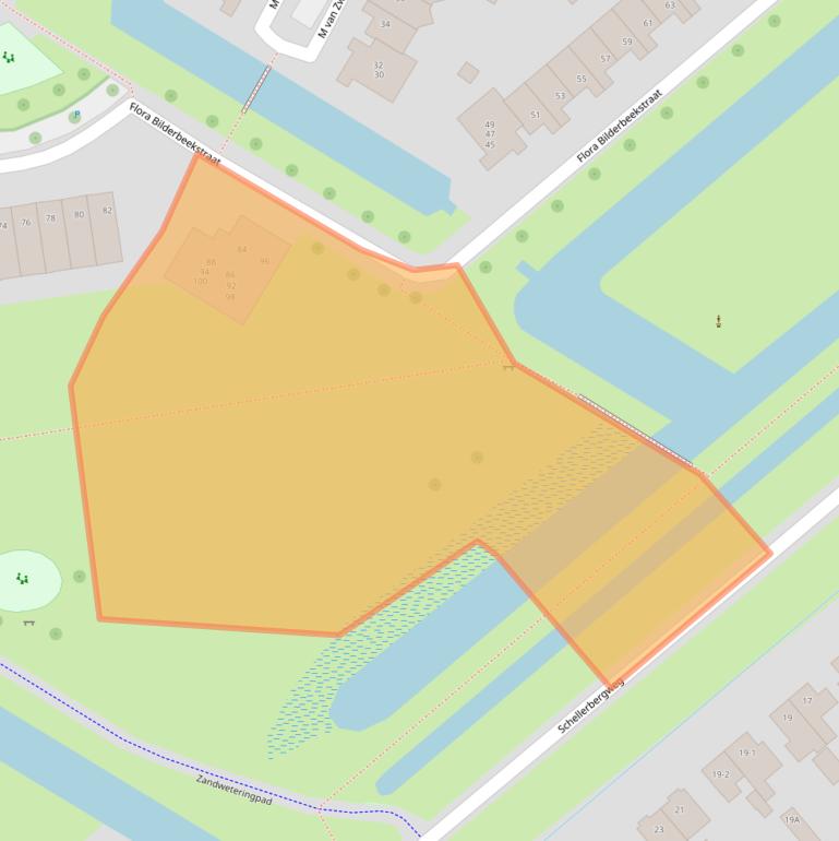 Kaart van postcodegebied 8017DP.