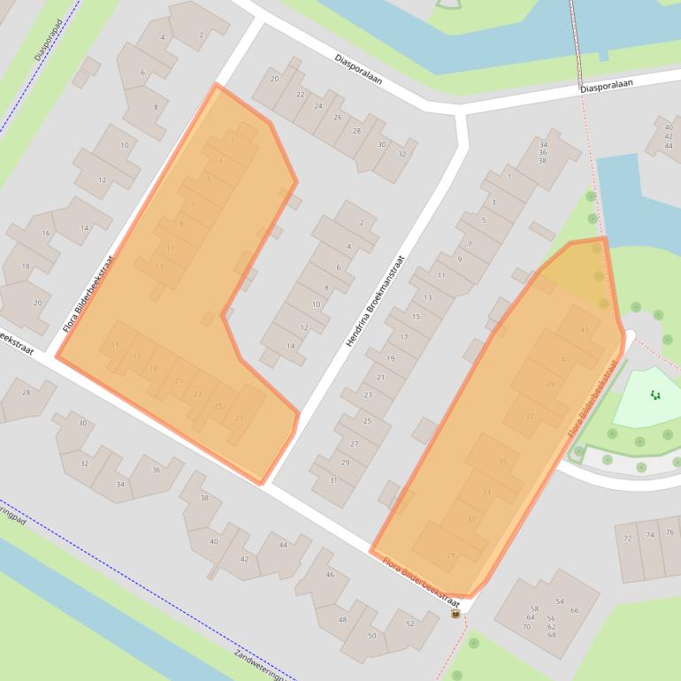 Kaart van postcodegebied 8017DS.