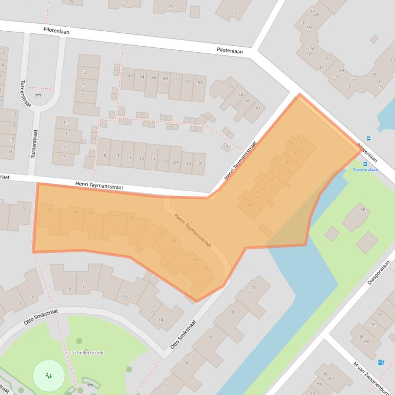 Kaart van postcodegebied 8017EB.