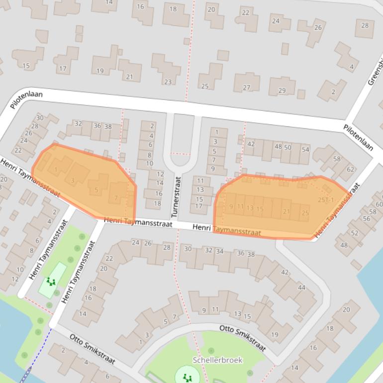Kaart van postcodegebied 8017EC.
