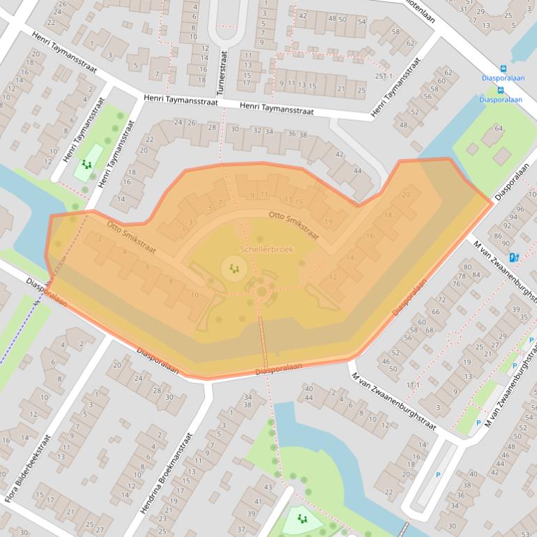 Kaart van postcodegebied 8017EE.