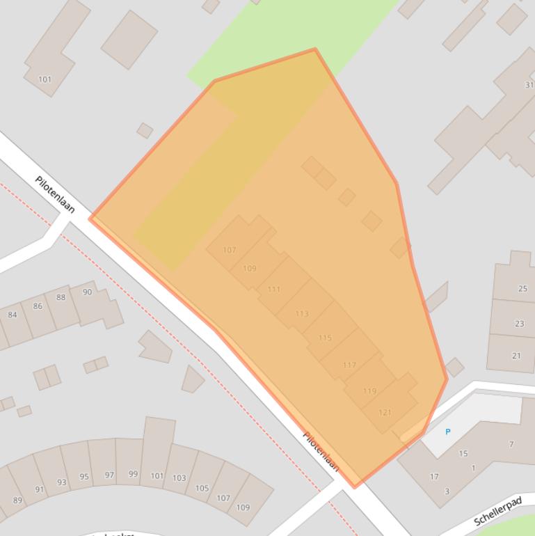 Kaart van postcodegebied 8017GJ.