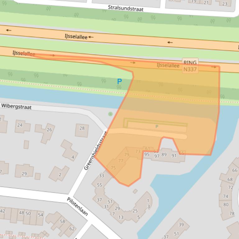 Kaart van postcodegebied 8017GM.