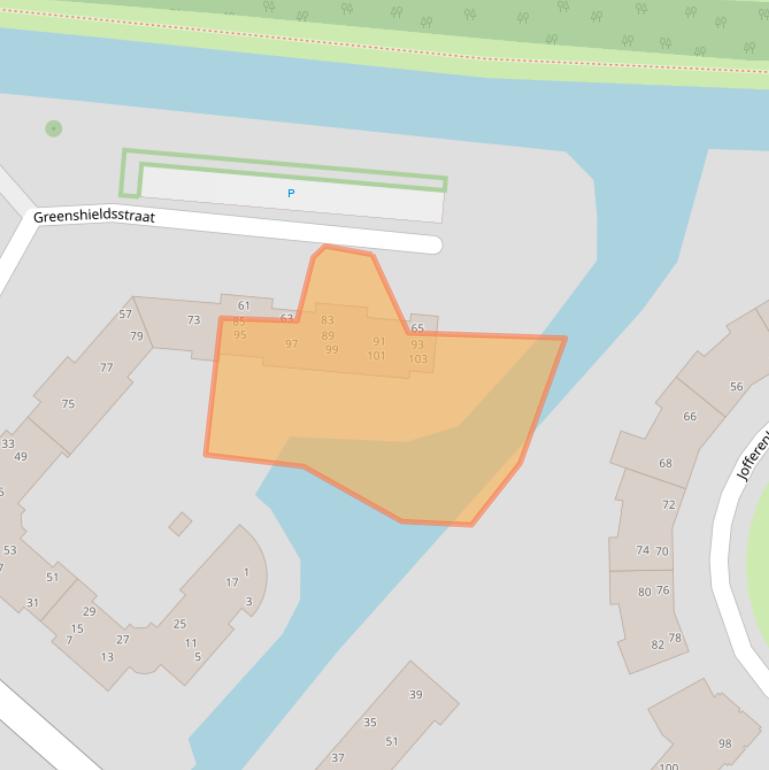 Kaart van postcodegebied 8017GN.