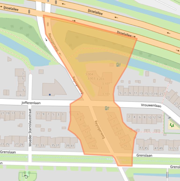 Kaart van postcodegebied 8017HA.