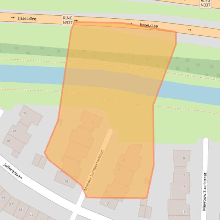 Kaart van postcodegebied 8017HG.