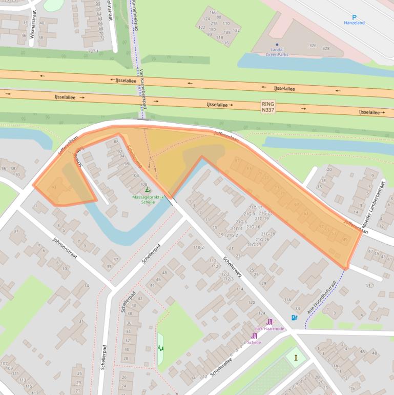 Kaart van postcodegebied 8017HK.