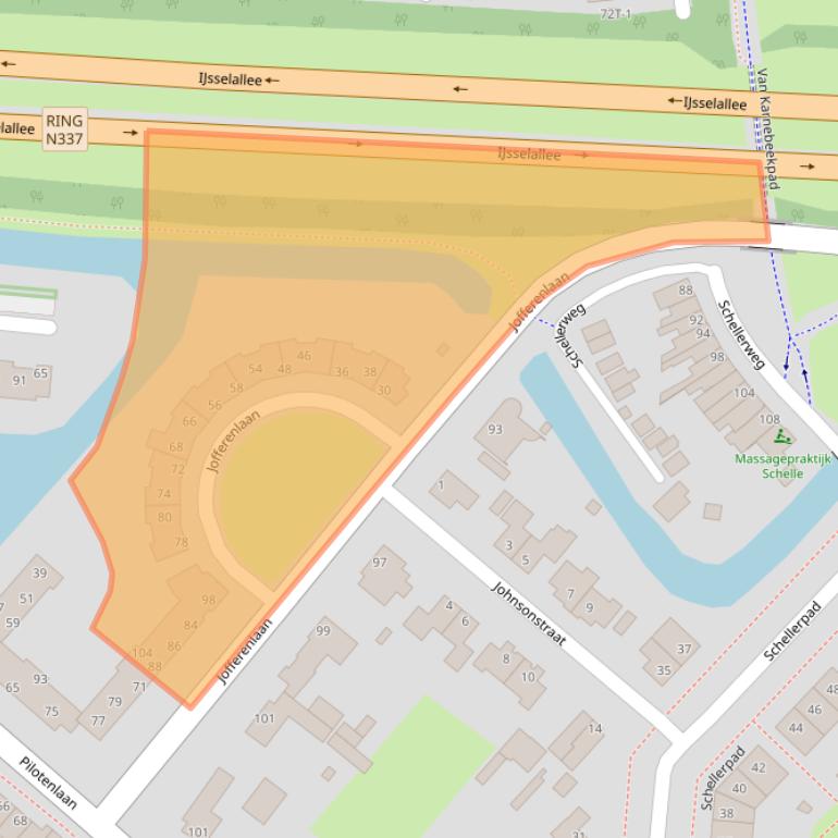 Kaart van postcodegebied 8017HN.