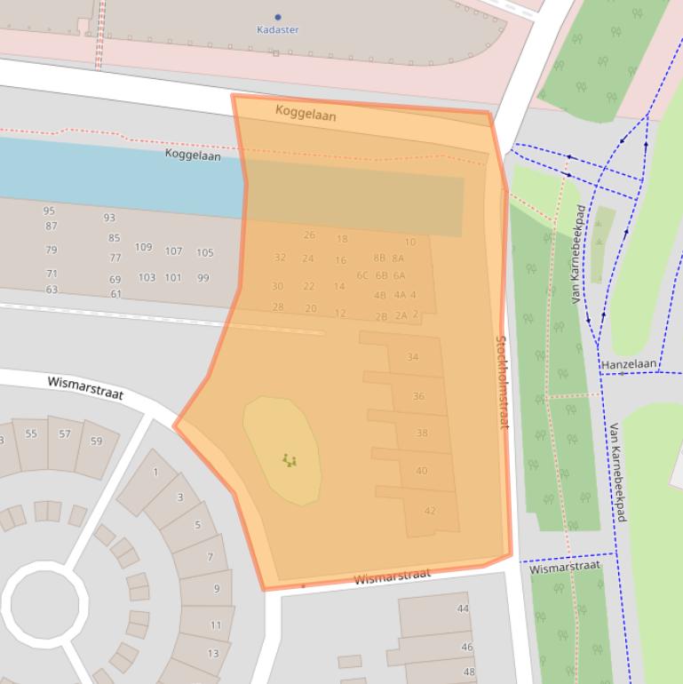 Kaart van postcodegebied 8017JA.